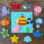 Under the sea  theme Felt book