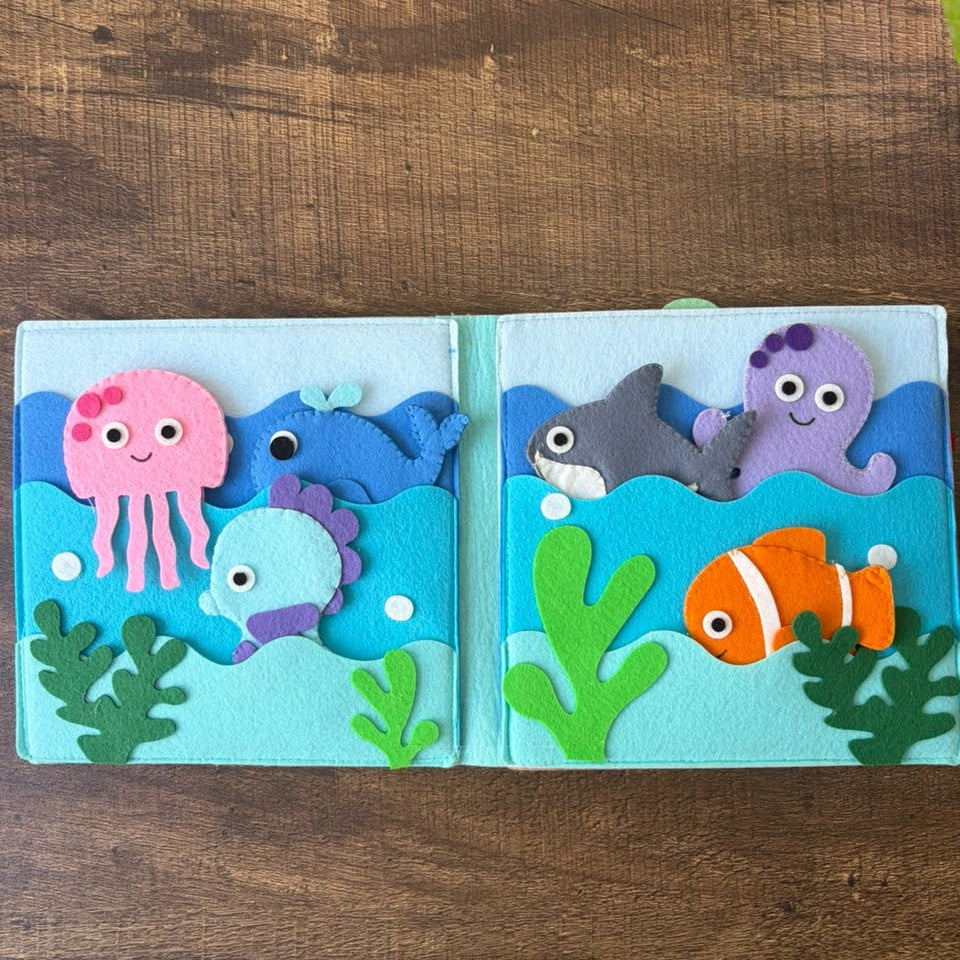 Under the sea  theme Felt book