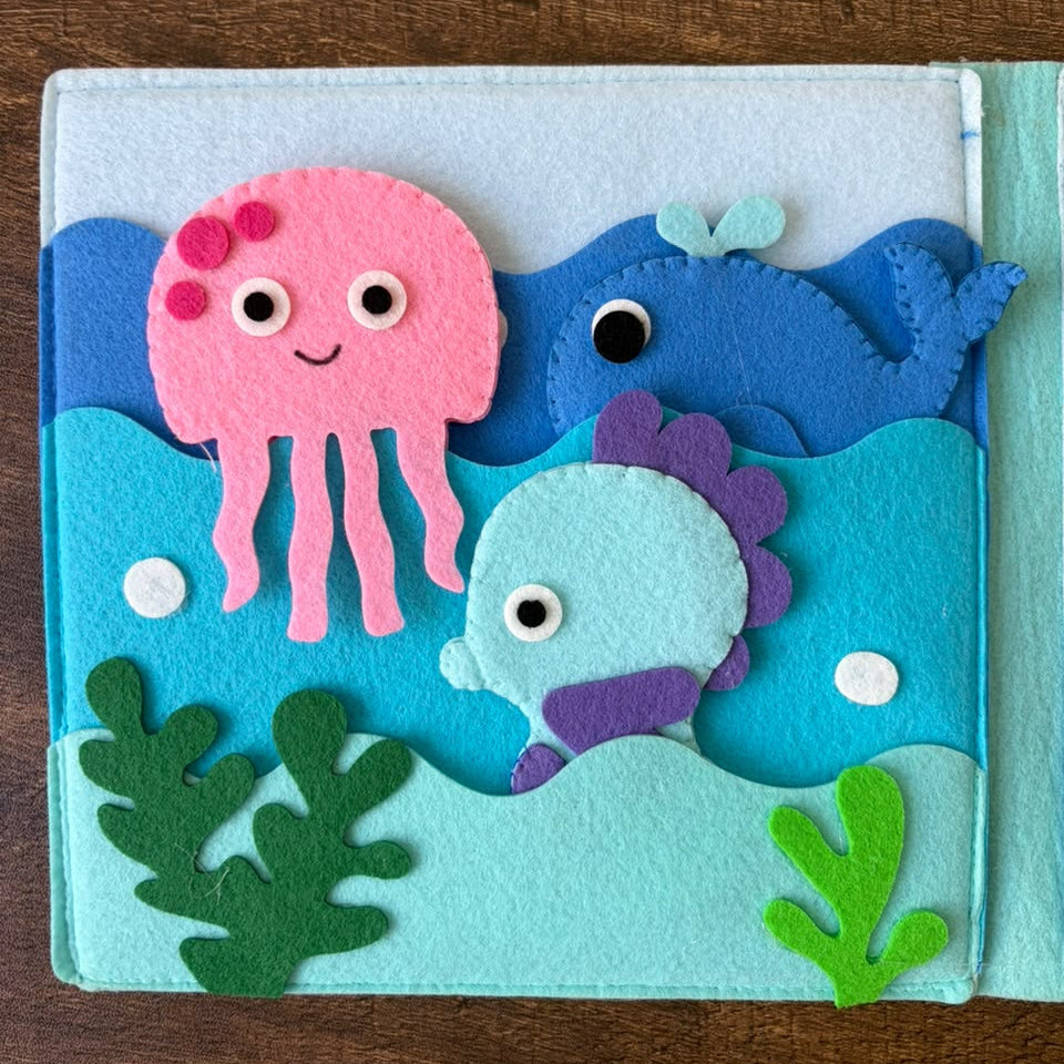 Under the sea  theme Felt book