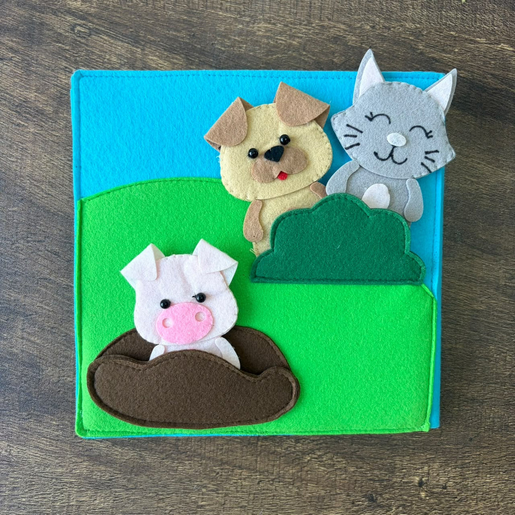 Farm theme Felt book