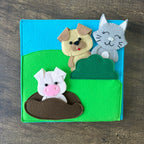Farm theme Felt book
