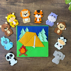 Jungle theme Felt book