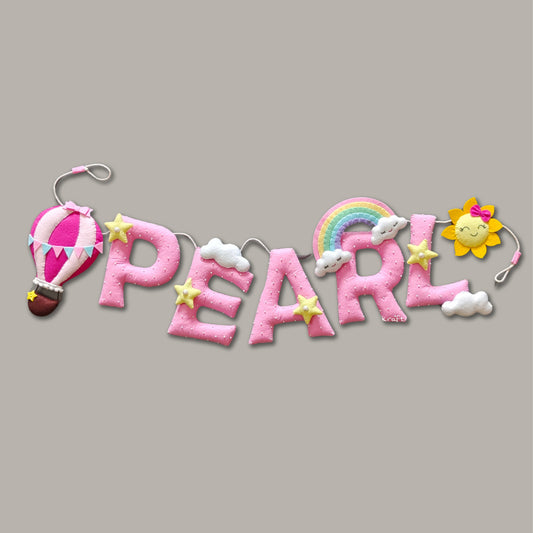 Personalized Hot air Balloon theme Bunting