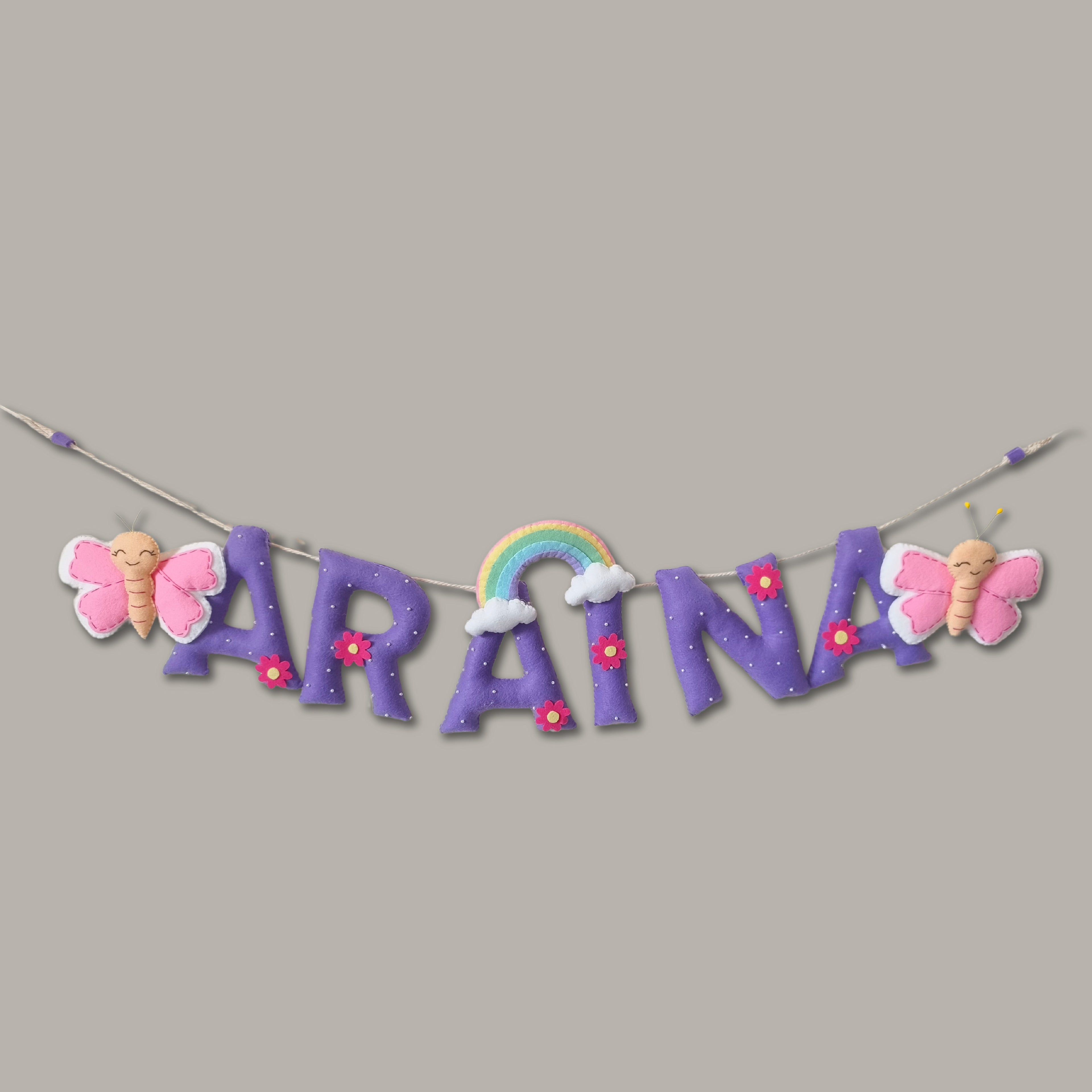 Personalized Butterfly Theme Bunting