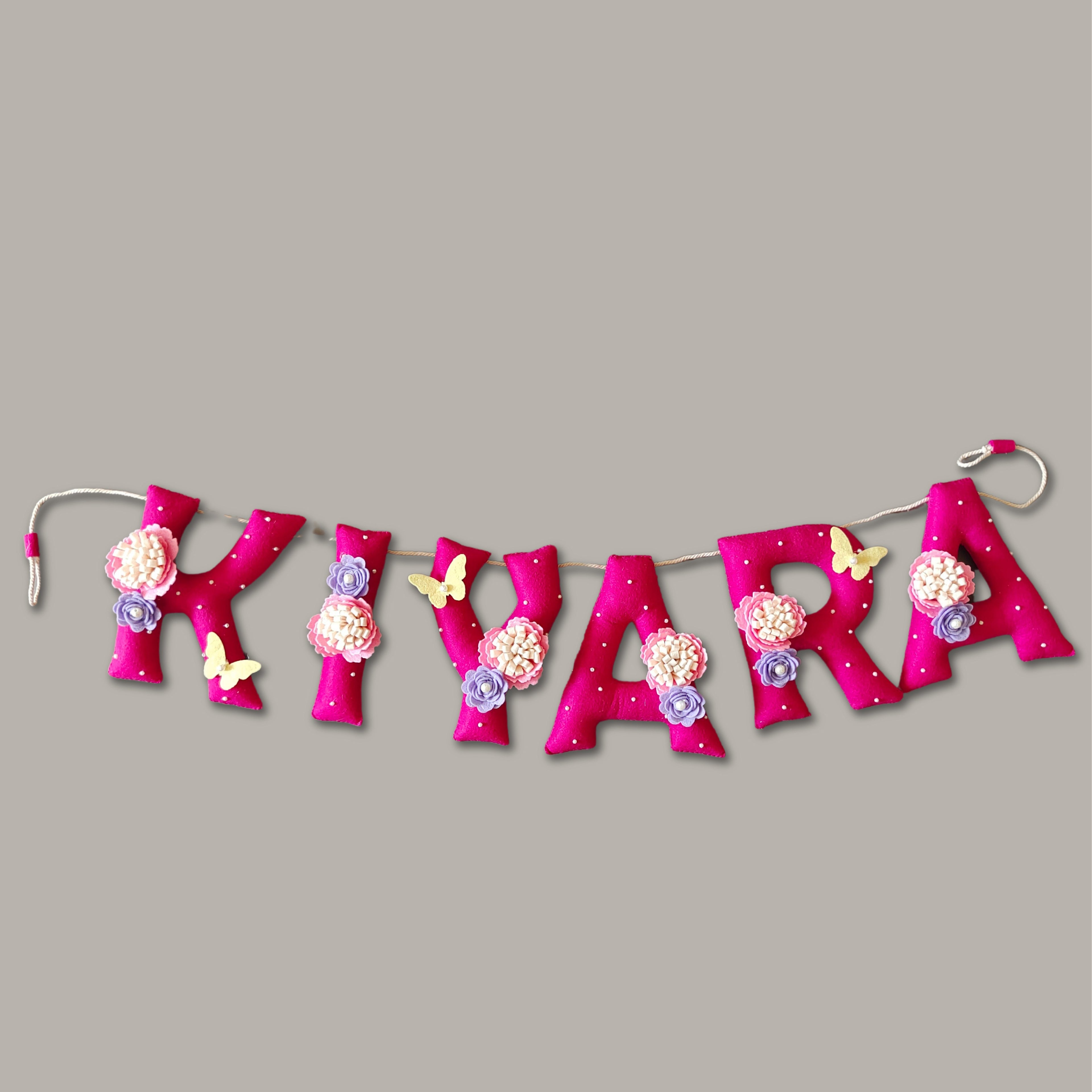 Personalized Floral theme Bunting