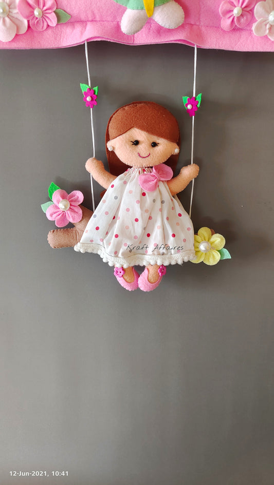 Girl on Swing (Polka dress)