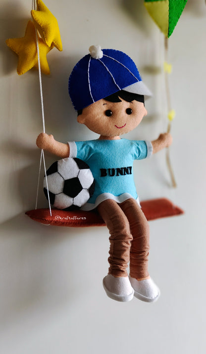 Boy on swing